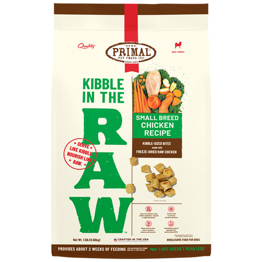 Primal Dog Kibble In The Raw Freeze-Dried Small Breed