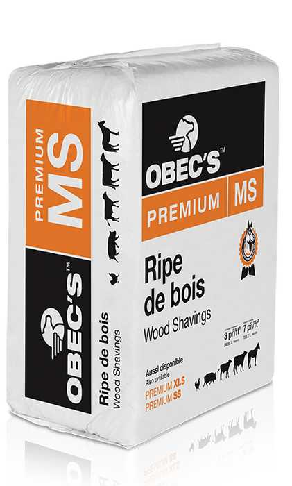 Rip-O-Bec Premium Pine Shavings SS, MS, XLS, and POB