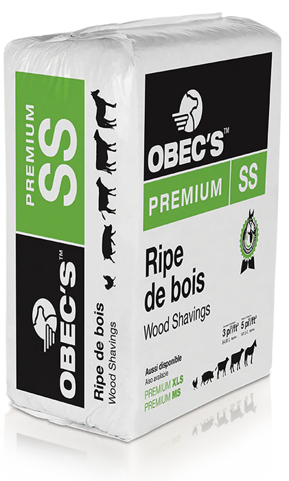 Rip-O-Bec Premium Pine Shavings SS, MS, XLS, and POB