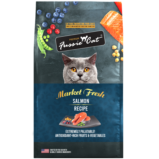 Fussie Cat Market Fresh Grain Free Salmon Recipe Dry Cat Food