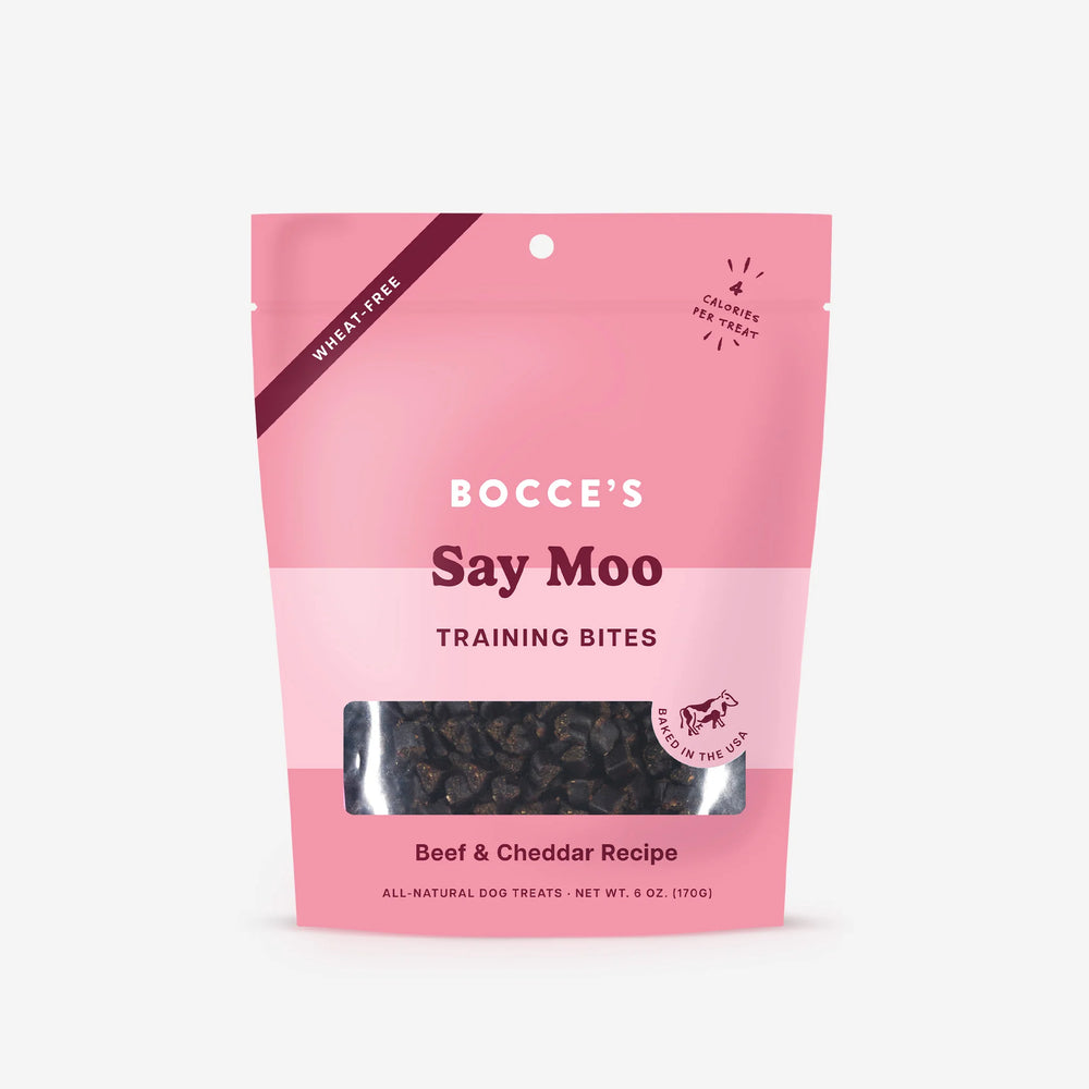 Bocce's Bakery Every Day Say Moooo Training Bites Dog Treats