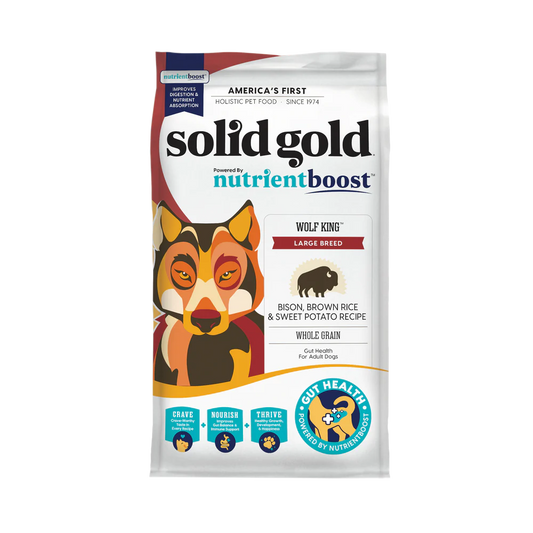 Solid Gold Nutrientboost Wolf King with Bison, Brown Rice & Sweet Potato Dry Dog Food