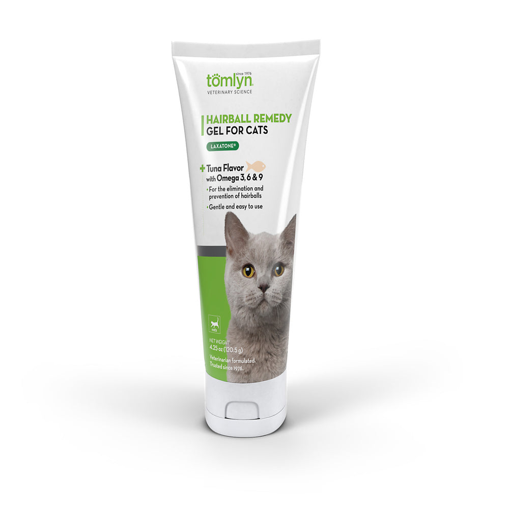 Tomlyn Laxatone Tuna Flavor Hairball Remedy Gel for Cats 4.25oz