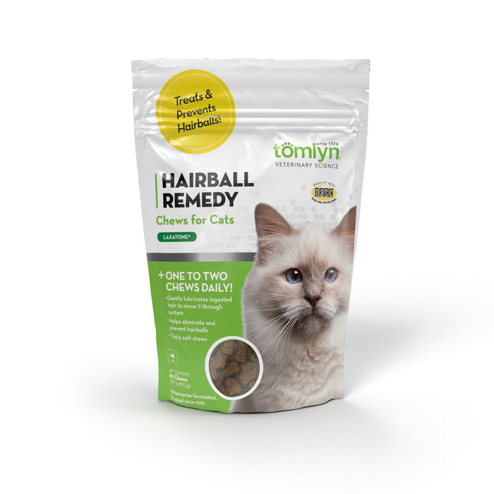 Tomlyn Laxatone® Hairball Remedy Chicken-Flavored Chews for Cats, 60 ct