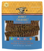 Honey I'm Home Trachea Tubes Natural Honey Coated Buffalo Chew Treats