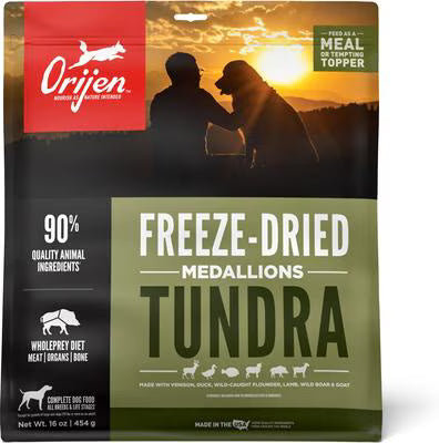 ORIJEN Grain Free Tundra Adult Freeze Dried Dog Food