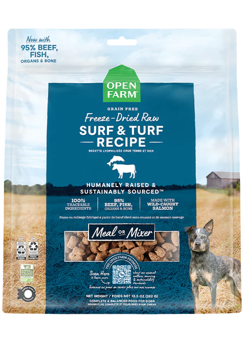 Open Farm Freeze Dried Raw Surf & Turf Dog 13.5oz