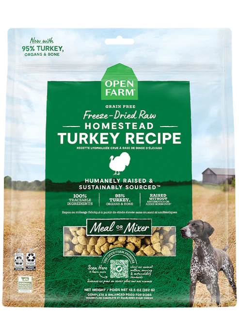 Open Farm Freeze Dried Raw Turkey Dog 3.5oz