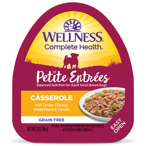 Wellness Small Breed Petite Entrees Casserole Tender Chicken, Green Beans & Carrots