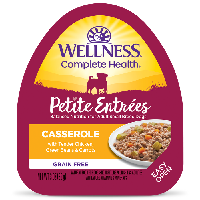 Wellness Small Breed Petite Entrees Casserole Tender Chicken, Green Beans & Carrots
