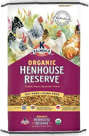 Kalmbach Organic Henhouse Reserve No Soy No Corn 26 Lb Bag
