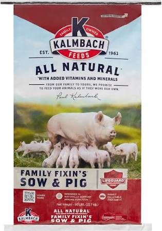 Kalmbach Family Fixin's Sow & Pig 50 Lb Bag