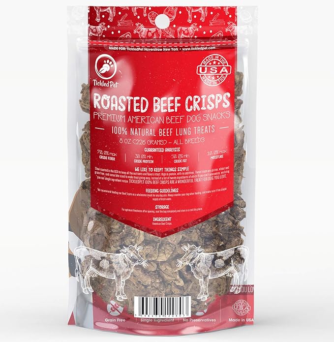 Tickled Pet Beef Crisps 8oz