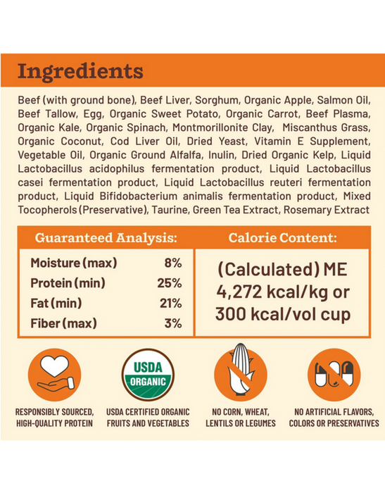 Primal Dog KIbble In The Raw Freeze-Dried Beef