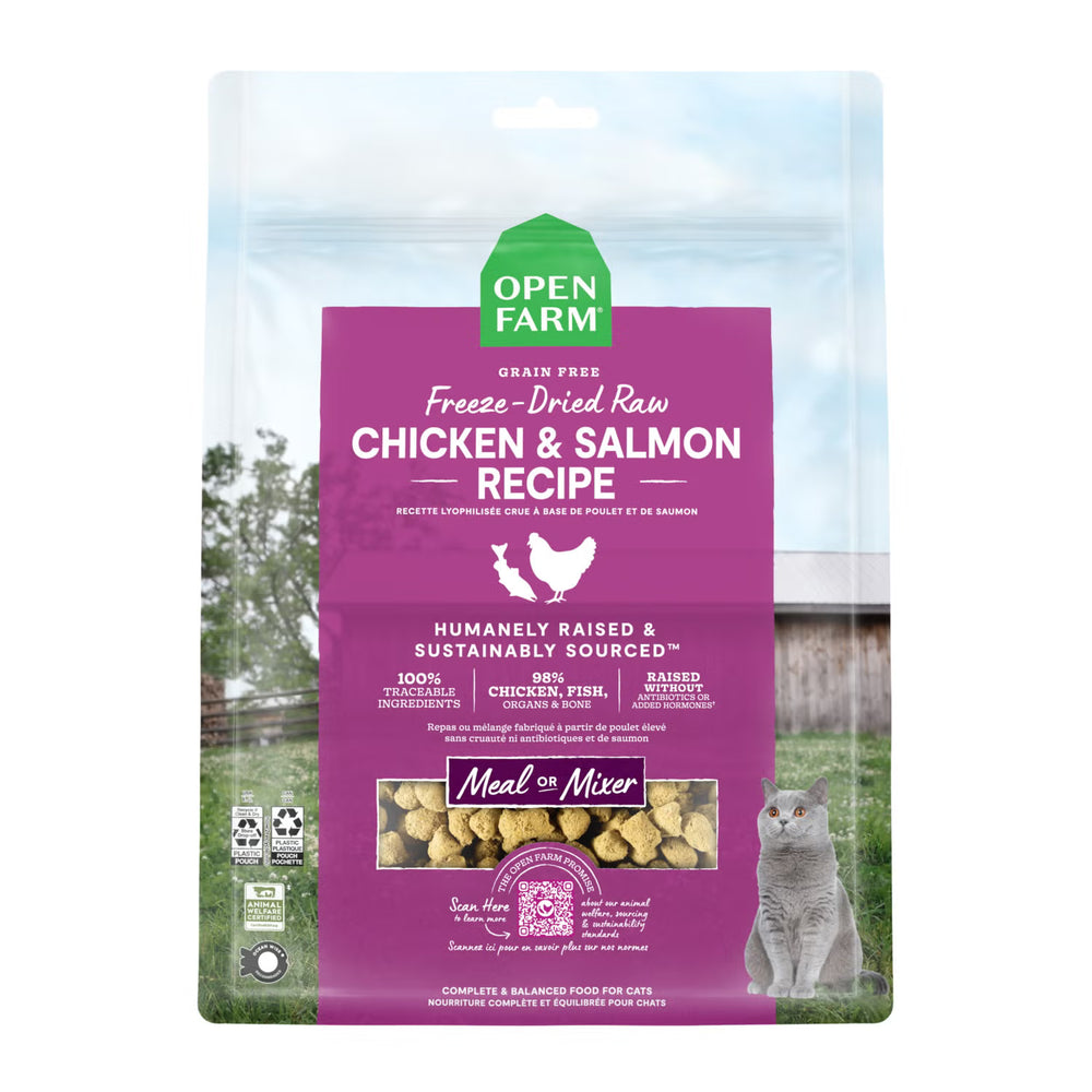 Open Farm Cat Freeze Dried Raw Morsels Chicken & Salmon 3.5oz