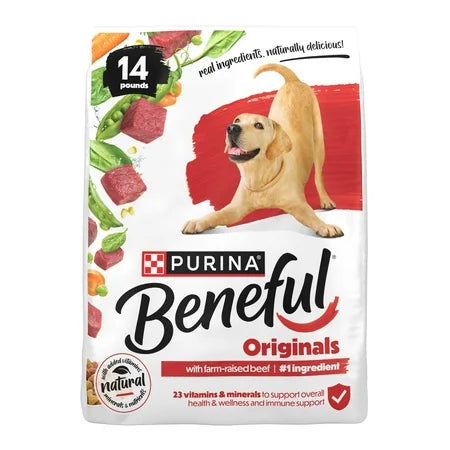 Purina Beneful Originals With Farm-Raised Beef Dry Dog Food 14 lb