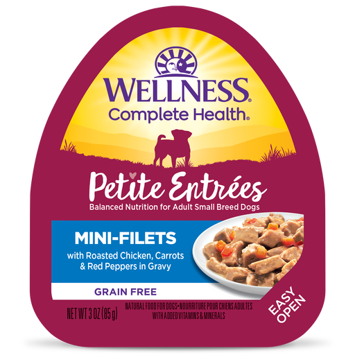 Wellness Small Breed Petite Entrees Mini-Filets Roasted Chicken, Carrots & Red Peppers in Gravy