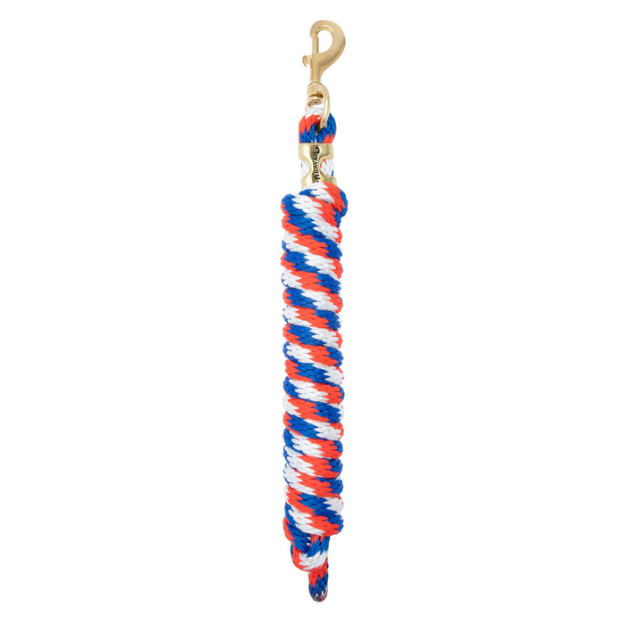 Weaver Equine Poly Lead Rope with Solid Brass Snap – 5/8" x 10'