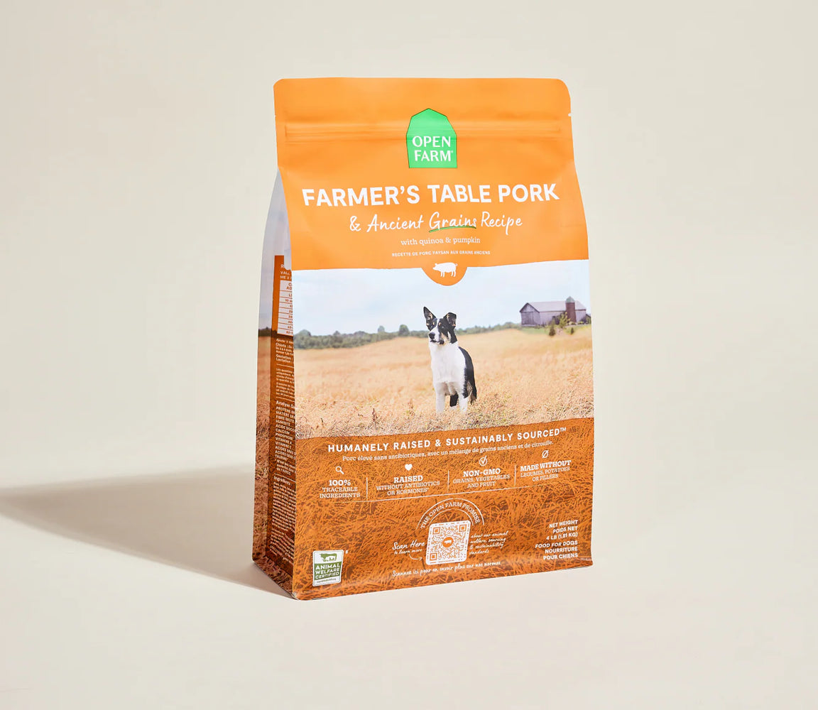 Open Farm Dry Dog Food, Ancient Grains Pork, 4 Pounds