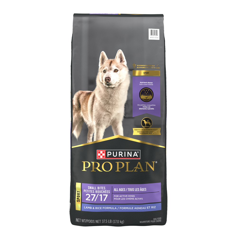 Purina Pro Plan Sport Small Bites 27/17 Lamb & Rice Formula Dry Dog Food, 37.5 lb