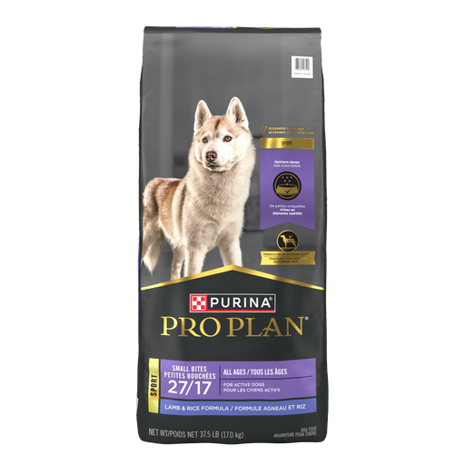 Purina Pro Plan Sport Small Bites 27/17 Lamb & Rice Formula Dry Dog Food, 37.5 lb