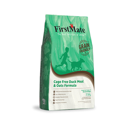 FirstMate Grain Friendly™ Cage-Free Duck Meal & Oats Formula Dry Dog Food