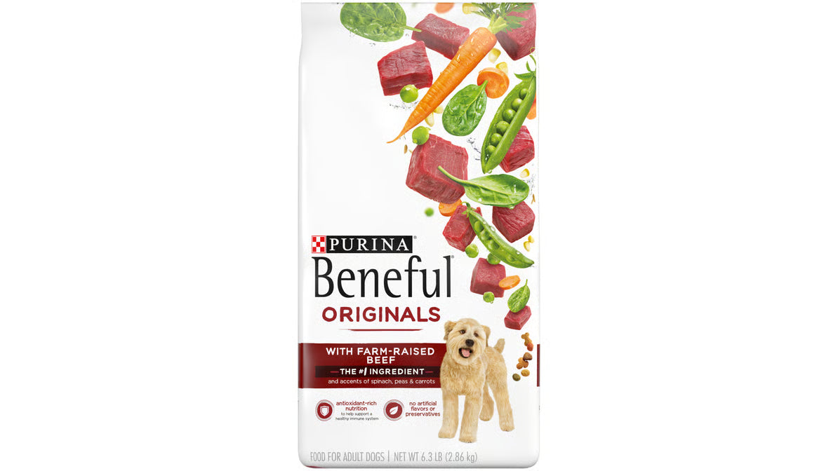 Purina Beneful Originals With Farm-Raised Beef Natural Dry Dog Food 6.3 lb