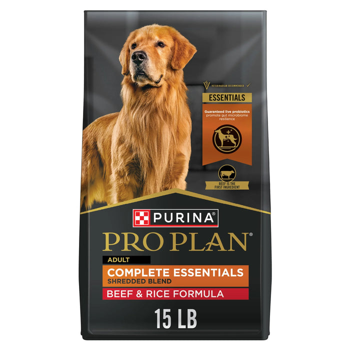 Purina Pro Plan Shredded Blend Beef & Rice 7+ Senior Dog 34 Lb