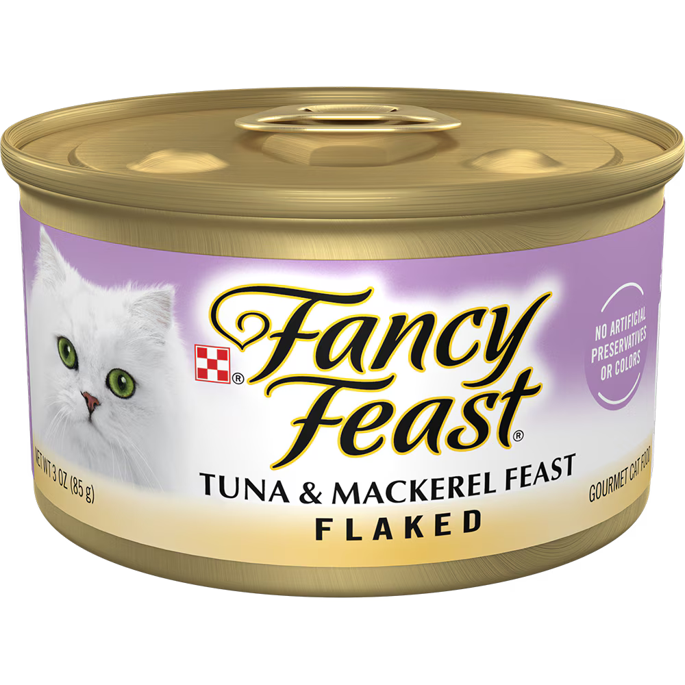 Fancy Feast Flaked Tuna and Mackerel Wet Cat Food 3 oz Can