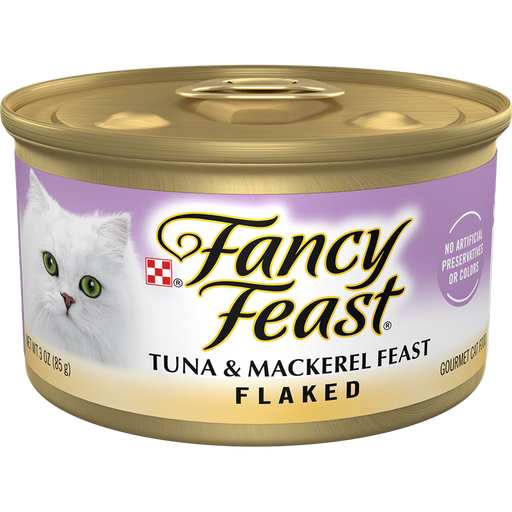 Fancy Feast Flaked Tuna and Mackerel Wet Cat Food 3 oz Can