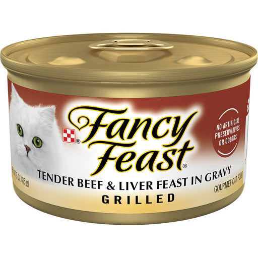 Fancy Feast Grilled Tender Beef & Liver Feast Wet Cat Food