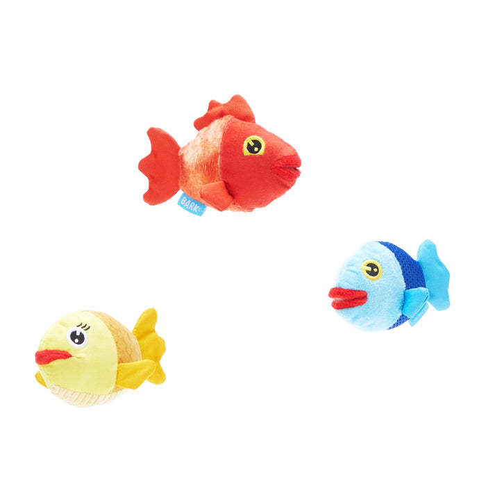 BARK The Groupers 3-in-1 Squeaky Plush Dog Toy
