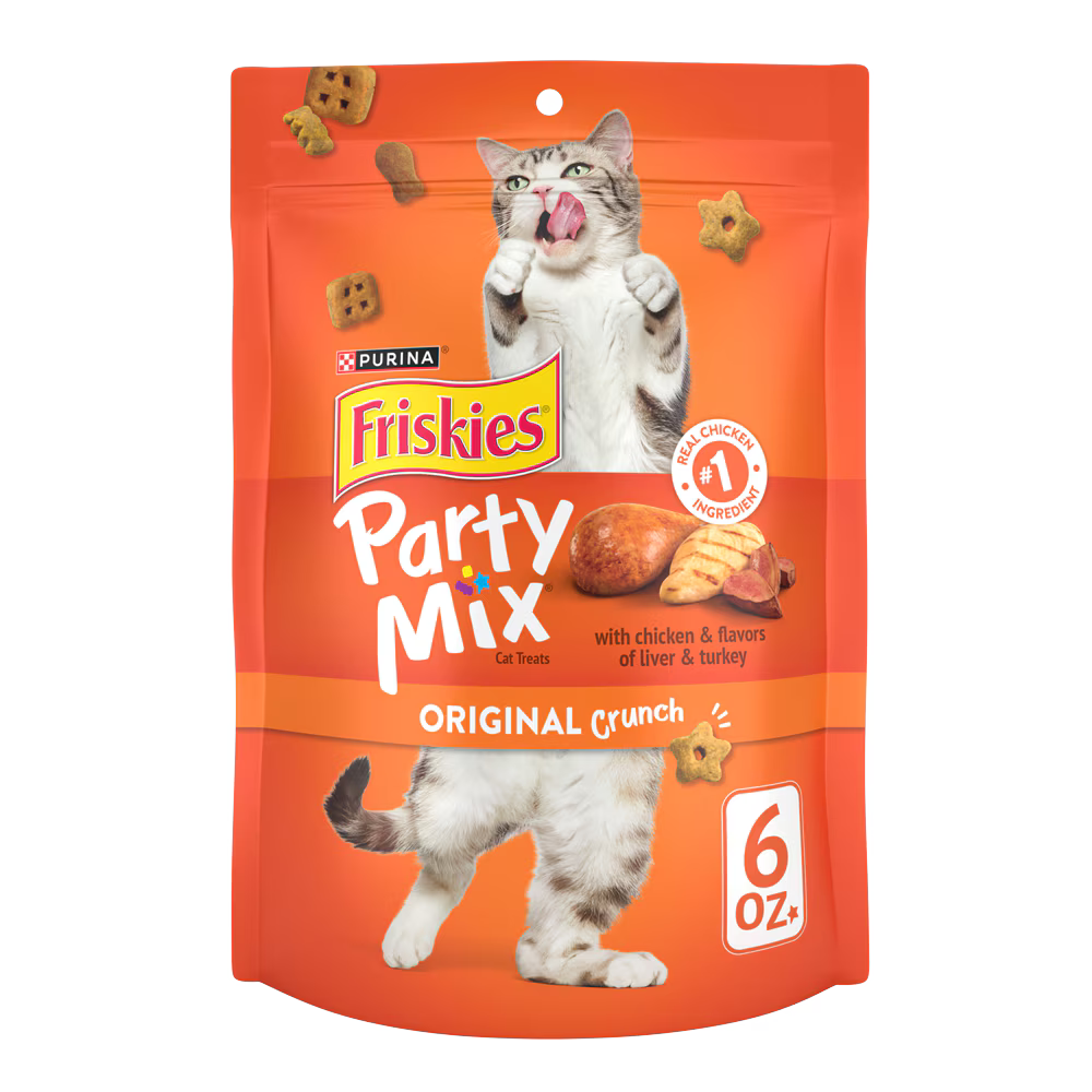 Purina Friskies Party Mix Original Crunch Cat Treats 2.1 oz