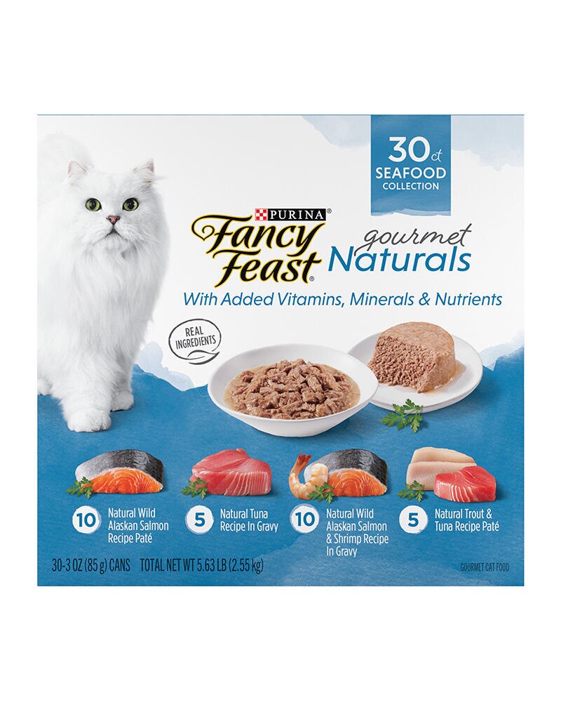 Fancy Feast Gourmet Naturals Seafood Collection 30/3 Oz