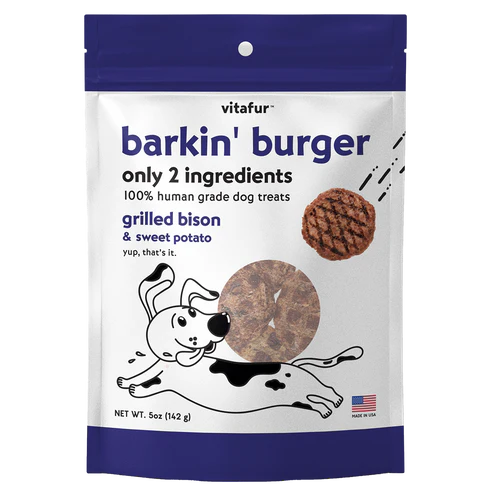 VitaFur Barkin Burger Bison & Sweet Potato 5oz