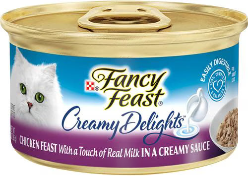 Fancy Feast Creamy Delights Chicken Wet Cat Food With a Touch of Real Milk 3 oz Can