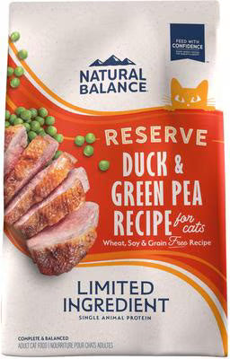 Natural Balance Limited Ingredient Reserve Grain Free Duck & Green Pea Dry Cat Food