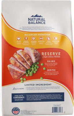 Natural Balance Limited Ingredient Reserve Grain Free Duck & Green Pea Dry Cat Food