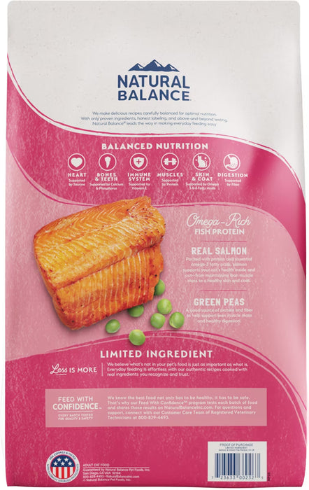 Natural Balance Limited Ingredient Grain Free Salmon & Green Pea Dry Cat Food