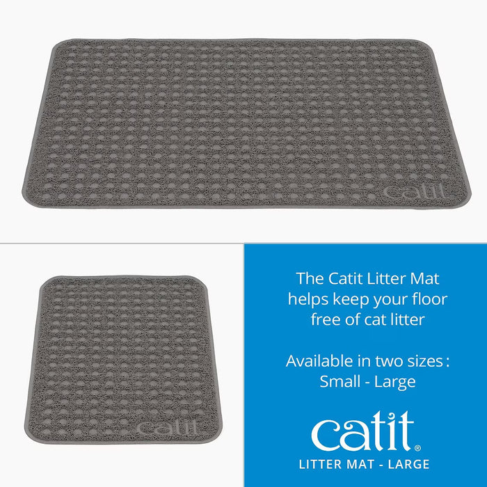 Catit Cat Litter Mat — Large, Grey