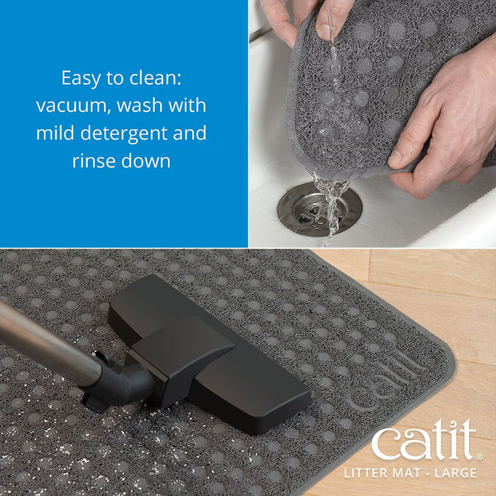 Catit Cat Litter Mat — Large, Grey