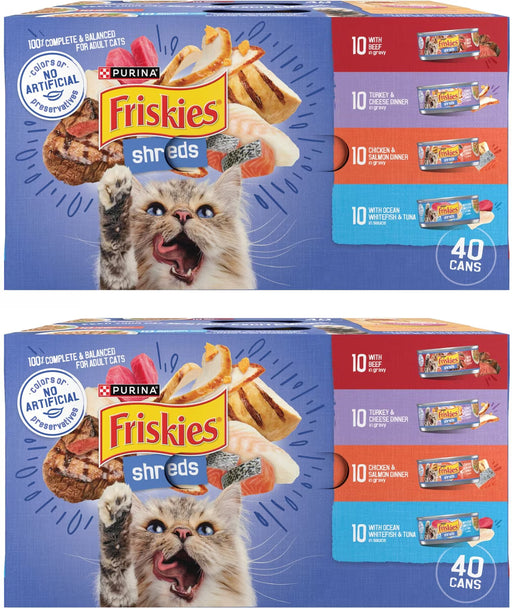 Friskies Shreds Variety Pack 40 count