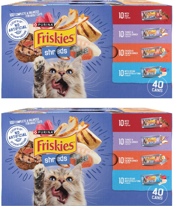 Friskies Shreds Variety Pack 40 count