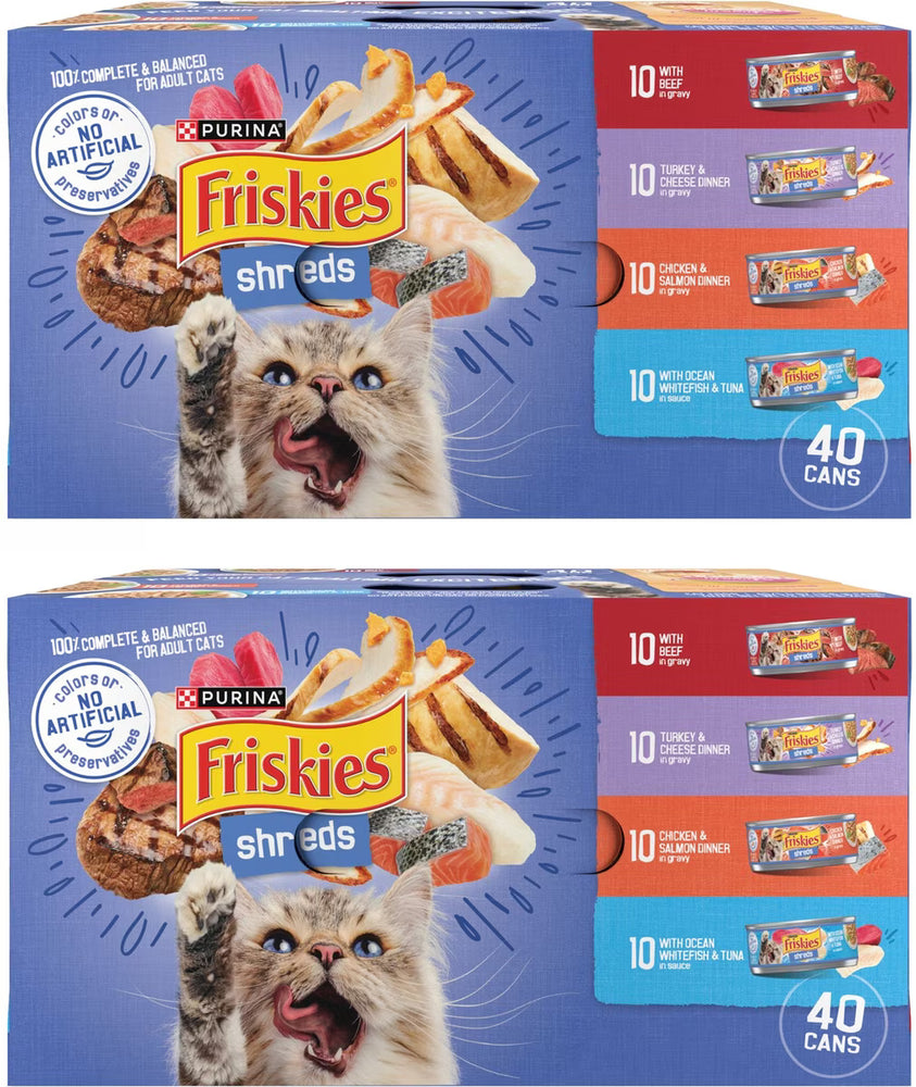 Friskies Shreds Variety Pack 40 count