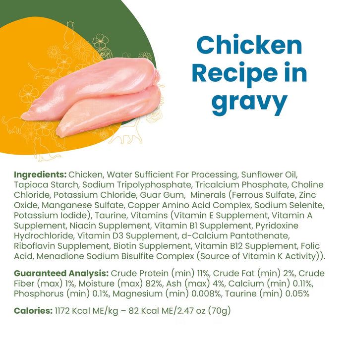 Almo Nature Classic Complete Chicken Recipe in Gravy Cat Food Can