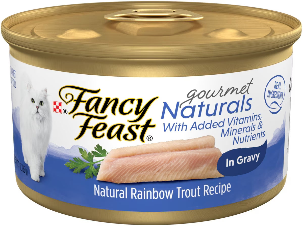Fancy Feast Gourmet Naturals Rainbow Trout in Gravy 3 Oz