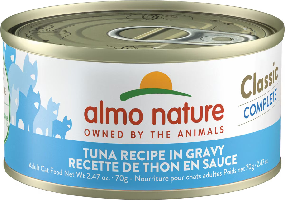 Almo Nature Classic Complete Tuna Recipe in Gravy Cat Food Can