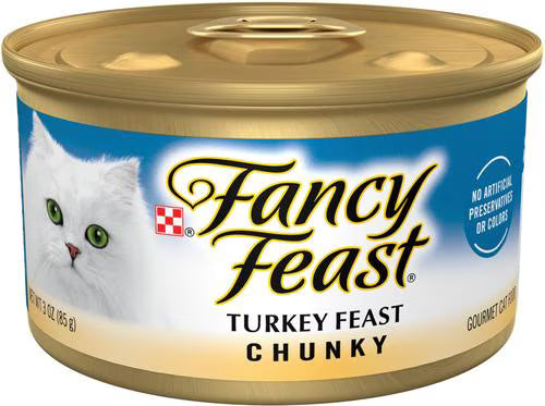 Fancy Feast Chunky Turkey Feast Wet Cat Food 3 oz Can