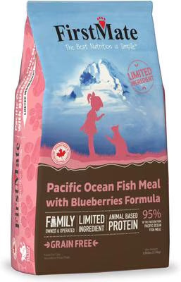 FirstMate Limited Ingredient Pacific Ocean Fish Meal with Blueberries Grain-Free Dry Cat Food