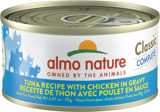 Almo Nature Classic Complete Tuna Recipe with Chicken in Gravy Cat Food Canned